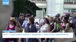 NYC Teachers Rally Against Vaccine Mandate News Clip