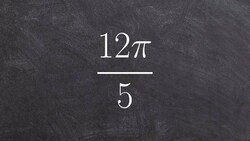 Rewriting a number in radians in degrees using the conversion ratio Instructional Video