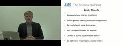 Gender Etiquette - Business Etiquette Instructional Video