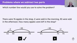 Solve problems involving subtraction of two-digit numbers Instructional Video