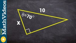 How to find the missing side of a triangle using cosine Instructional Video