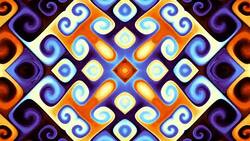 Moving abstract retro ornament. Stock Footage