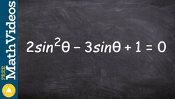 Factor a trigonometric equation to determine all the solutions Instructional Video