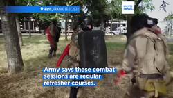 Soldiers in Paris take part in close combat training ahead of Olympics opening Instructional Video
