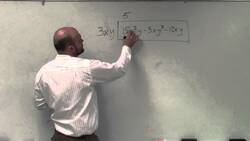 Learn how to factor a polynomial with x and y's by factoring out the GCF Instructional Video