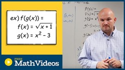 Composition of a quadratic function to a square root function Instructional Video
