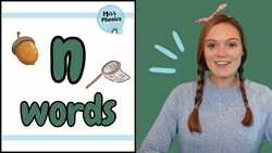 n' Words | Blending Phonics | CVC Words | n Words with Pictures | Learn to Read | British Teacher Instructional Video
