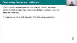 Comparing ideas of nostalgia in the Edexcel Belonging anthology Instructional Video