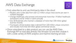 AWS Certified Data Analytics Specialty 2021 – Hands-On - AWS Data Exchange Instructional Video