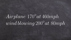 Find the magnitude and direction of resultant vector given bearings Instructional Video