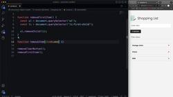 Modern JavaScript from the Beginning - Second Edition - Remove Elements Instructional Video