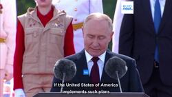 Putin promises 'mirror measures' to US missiles in Germany News Clip