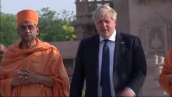 INDIA: British Prime Minister Boris Johnson begins his two-day visit to India. News Clip