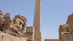 Egypt, Luxor, Karnak temple Obelisk 4 Stock Footage