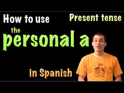 01049 Spanish Lesson - Personal A Instructional Video