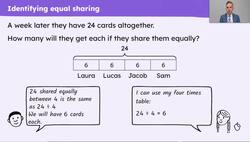 Explain the relationship between the mean and sharing equally Instructional Video