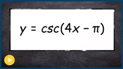 How to determine the change in asymptotes of the cosecant Instructional Video