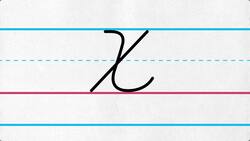 Uppercase Cursive Letter X Instructional Video