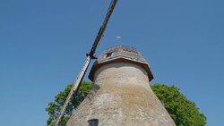 The blue sky on a sunny day in Lahemaa National Park in Estonia Stock Footage