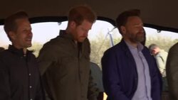 Prince Harry arrives at Chobe Tree reserve News Clip