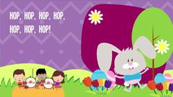 Hippity Hop Easter Bunny | Kids Song | Lyrics | Nursery Rhyme | Action Songs Instructional Video