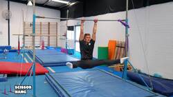 Elementary gymnastics - Bars - 4 scissor hang Instructional Video