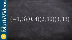Determine the domain and range from a set of values Instructional Video