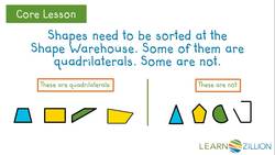 Identifying and Sorting Quadrilaterals Instructional Video
