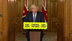Boris Johnson speaking at Downing Street press briefing News Clip