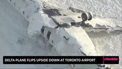 Delta Plane Flips Upside Down at Toronto Airport News Clip
