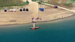 Aerials of Bewl Water Reservoir News Clip