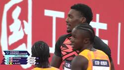 Americans Christian Coleman and Fred Kerley come down to wire in Diamond League 100m News Clip