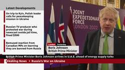 U.K. prime minister arrives in U.A.E. ahead of energy supply talks News Clip