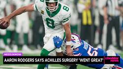 Aaron Rodgers Says Surgery "Went Great" on Achilles Injury News Clip