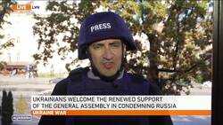 Air raid sirens sound in Lviv, Ukrainians told to seek shelter News Clip