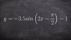 How to Find the Amplitude Period and Phase Shift of Sine Instructional Video