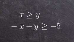 Learn how to graph a system of two linear inequalities when the slope is 1 Instructional Video