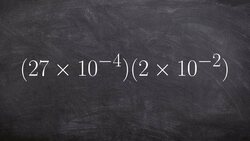 Finding product of two numbers when they are in scientific notation Instructional Video