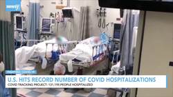 U.S. Hits Record Number Of COVID Hospitalizations News Clip