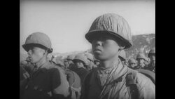 Crowds in Seoul waving flags welcoming US president-elect Dwight Eisenhower; he inspects South Korean troops News Clip