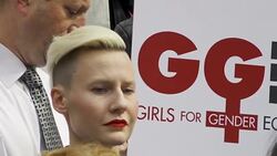 “Say No to Kavanaugh” – Protesters demand congress vote No to Kavanaugh - NYC Stock Footage