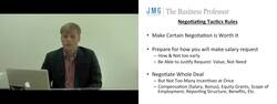Job Negotiation Tips & Tactics Instructional Video