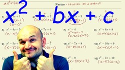 How to factor 73 different examples Instructional Video