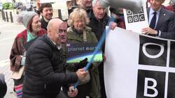Campaign to defend the BBC starts outside New Broadcasting House News Clip