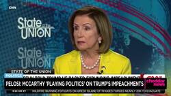 Pelosi: McCarthy 'Playing Politics' on Trump's Impeachments News Clip