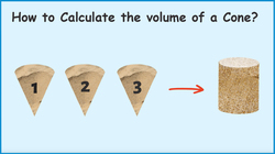 Dyslexic Friendly Quick Guide to Cone Volume Calculation Using Cylinder Formula Instructional Video