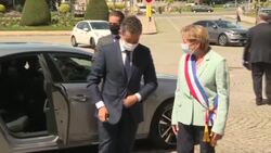 CLEAN : French ministers Darmanin and Schiappa in Calais for meeting with UK minister Patel News Clip