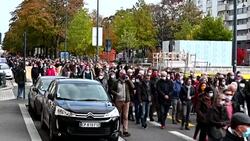 CLEAN : Beheaded French teacher: teachers gather to pay tribute in Brittany News Clip