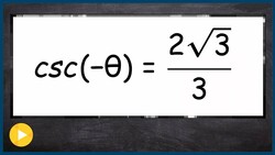 Use even odd identities to help solve trig equation with cosine Instructional Video