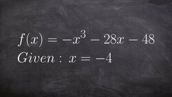 Given One Zero or Factor Find the Remaining Zeros Instructional Video